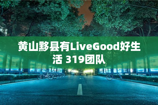 黄山黟县有LiveGood好生活 319团队