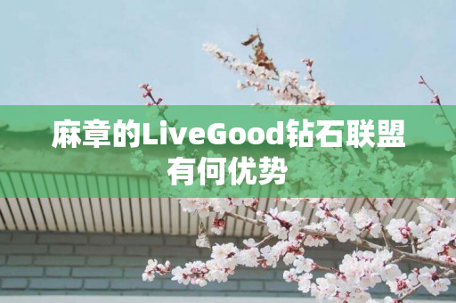 麻章的LiveGood钻石联盟有何优势