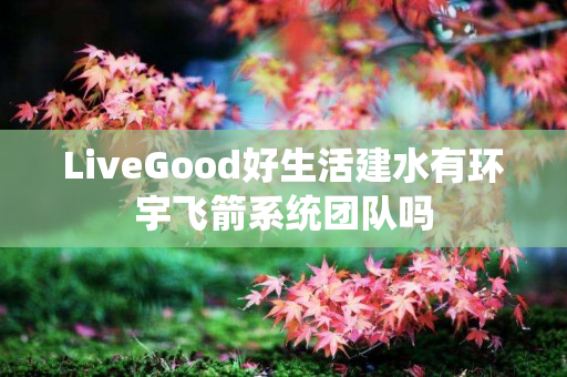 LiveGood好生活建水有环宇飞箭系统团队吗