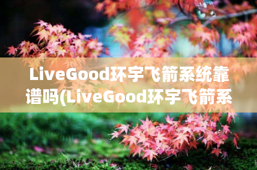 LiveGood环宇飞箭系统靠谱吗(LiveGood环宇飞箭系统)