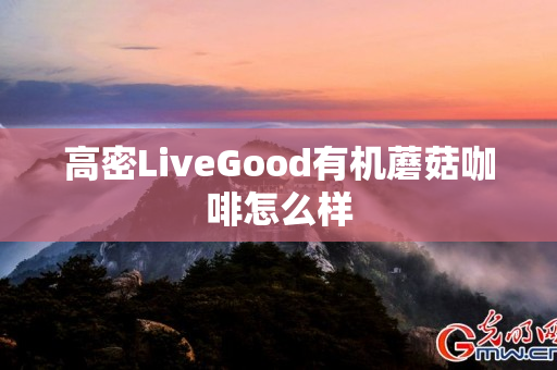 高密LiveGood有机蘑菇咖啡怎么样